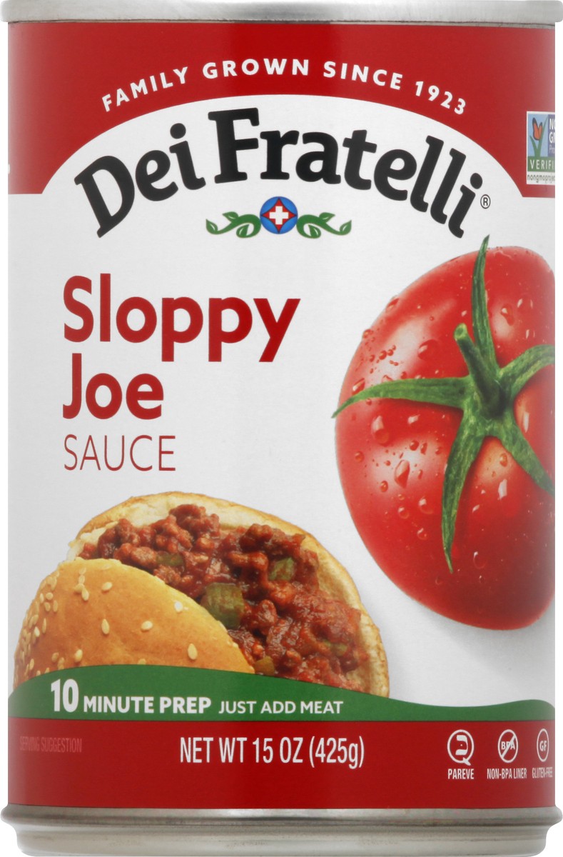 slide 1 of 13, Dei Fratelli Sauce Sloppy Joe, 15 oz