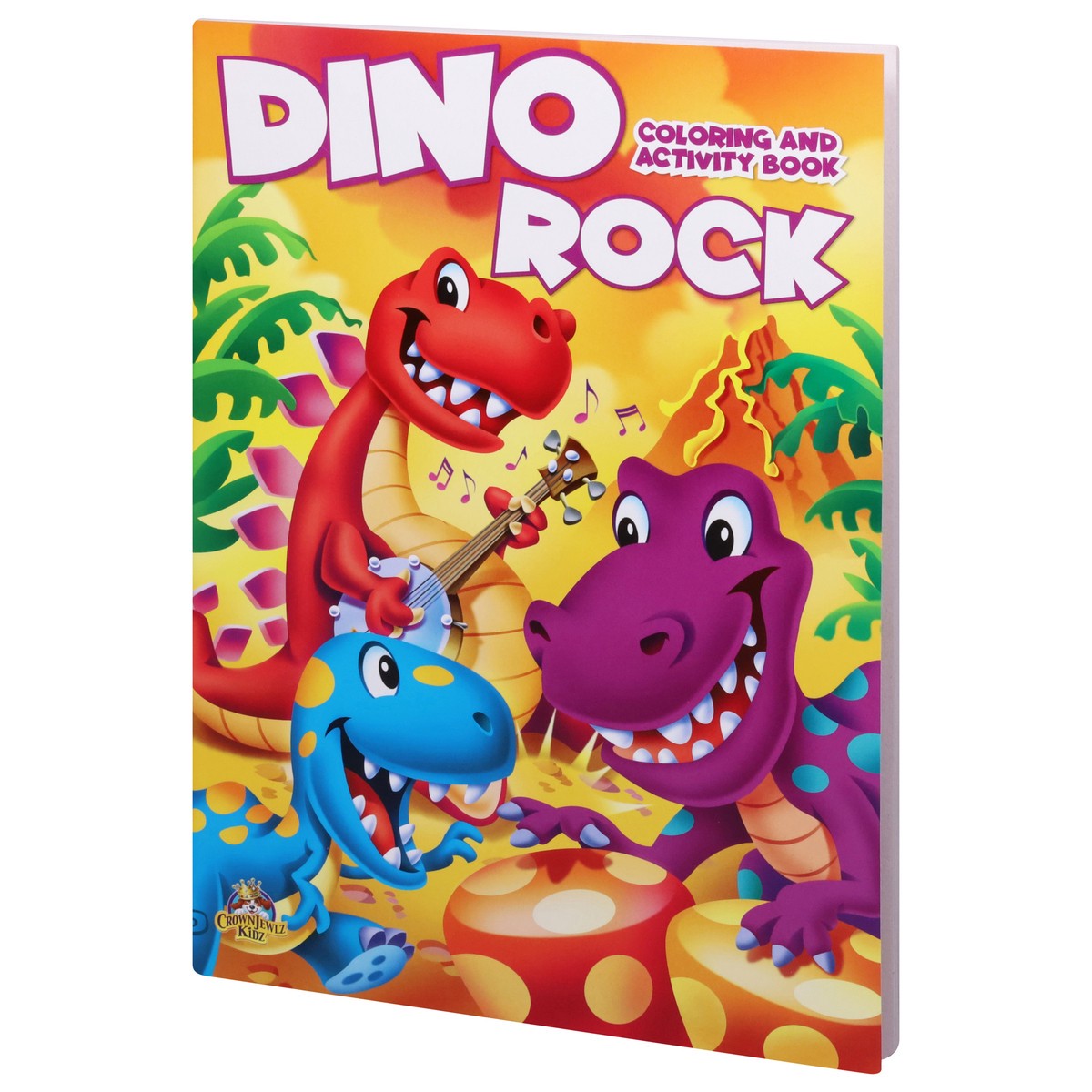slide 2 of 4, CrownJewlz Kidz Dino Rock Coloring and Activity Book 1 ea, 1 ct