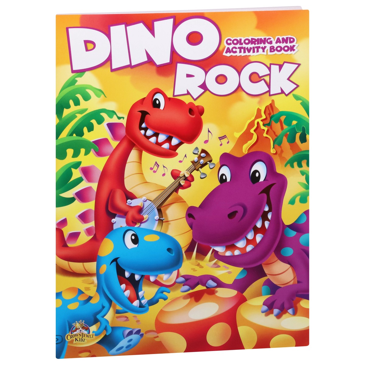 slide 4 of 4, CrownJewlz Kidz Dino Rock Coloring and Activity Book 1 ea, 1 ct