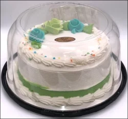 Lil' Dutch Maid 7 Inch Gold Decorated Cake