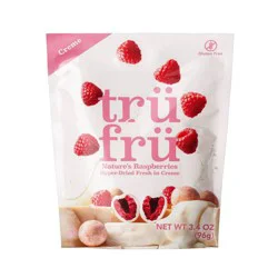 Tru Fru Freeze Dried Raspberries & Crème, 3.4 oz