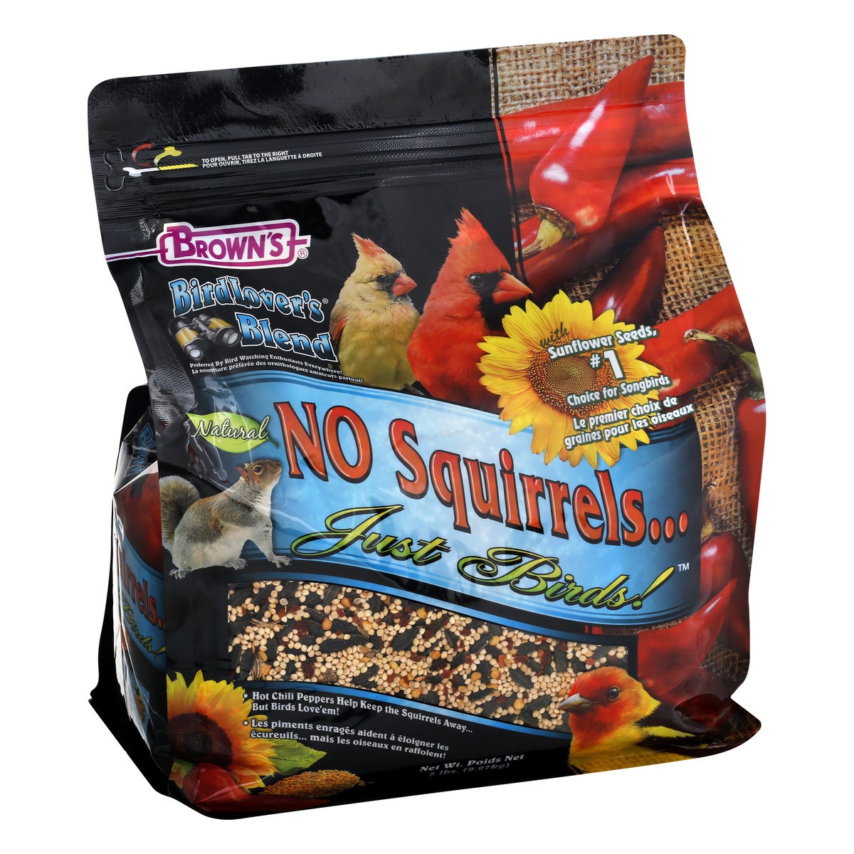 slide 2 of 12, Brown's Just Birds Birdlover's Blend 5 lb, 5 lb