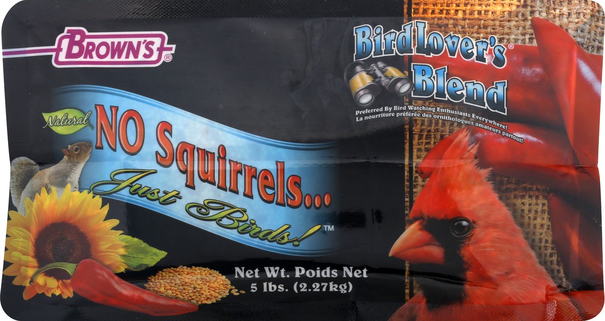 slide 12 of 12, Brown's Just Birds Birdlover's Blend 5 lb, 5 lb