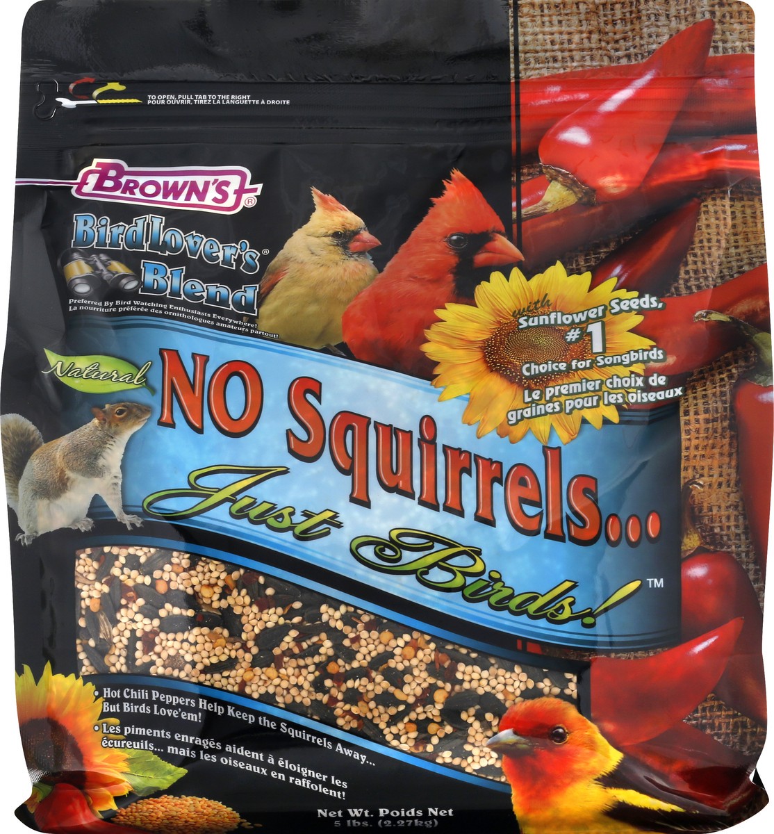 slide 9 of 12, Brown's Just Birds Birdlover's Blend 5 lb, 5 lb