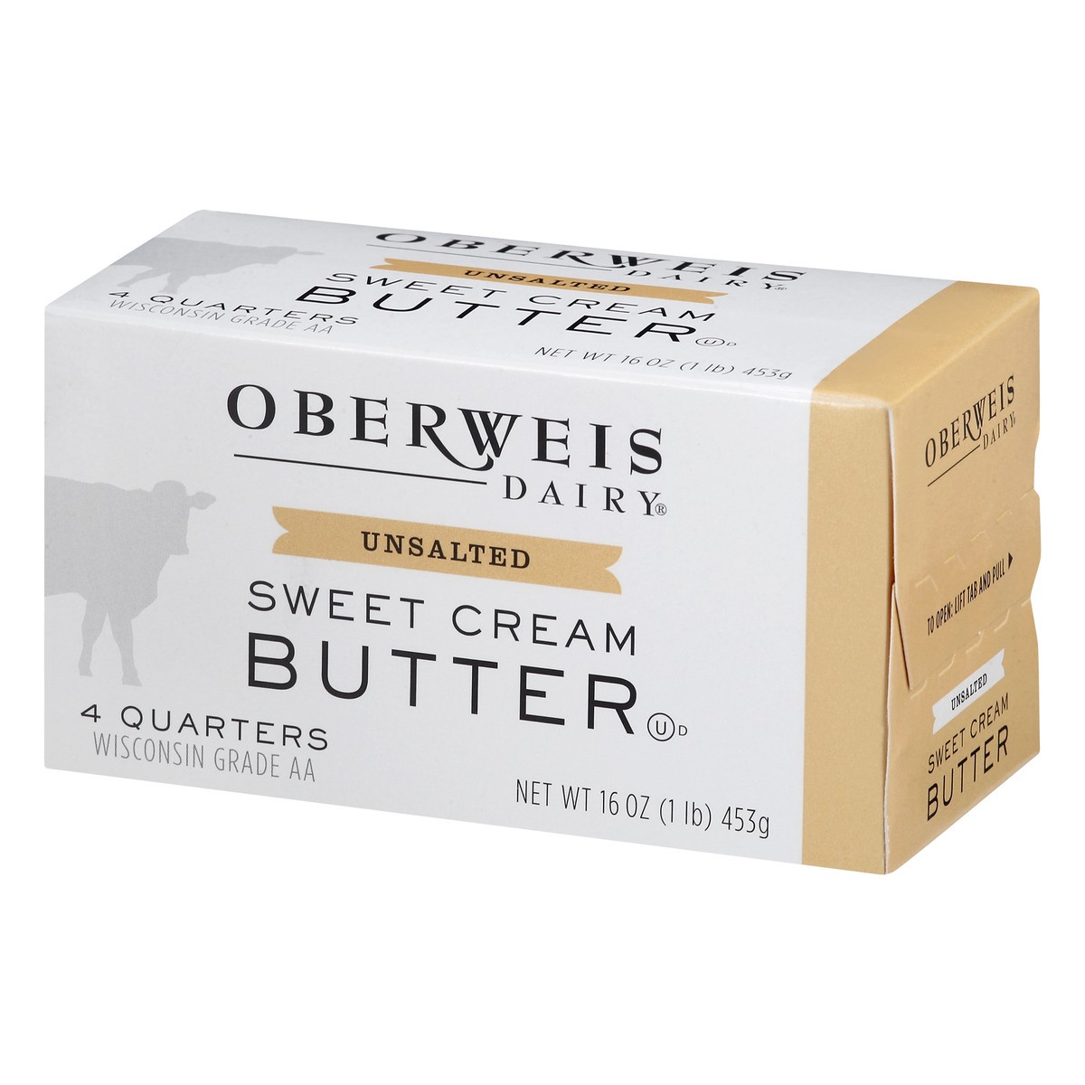 slide 2 of 13, Oberweis Unsalted Sweet Cream Butter 4 ea, 4 ct