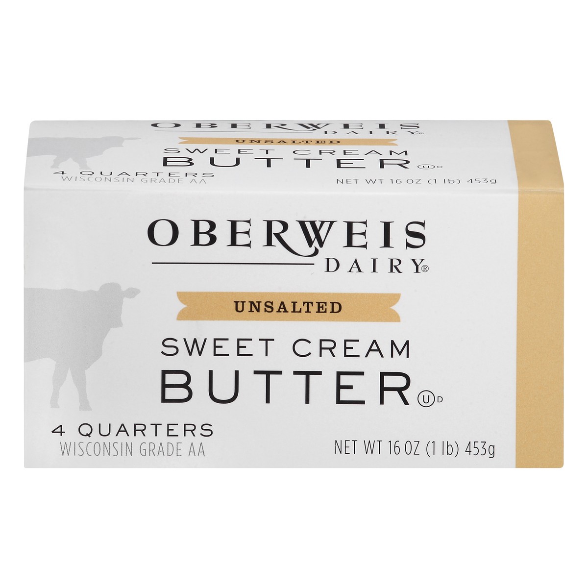 slide 1 of 13, Oberweis Unsalted Sweet Cream Butter 4 ea, 4 ct