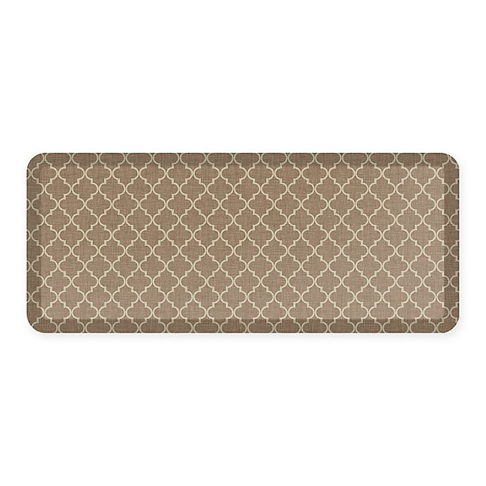 slide 1 of 1, GelPro NewLife 20 x 48'' Lattice Designer Comfort Mat - Tan'', 1 ct