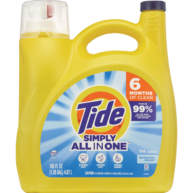 slide 1 of 1, Tide Simply All in One Refreshing Breeze Detergent 151 fl oz, 151 fl oz