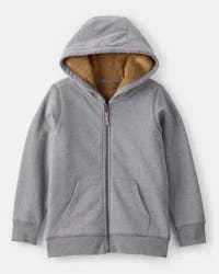 Carter's Carters Boys Long-Sleeve Hooded Zip-Up Jacket - Grey Grey 7