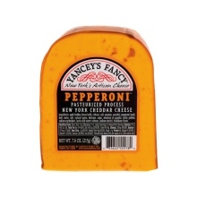 slide 1 of 1, Yancey's Fancy Cheese Ched Pepperoni 2-5# Yncy, 80 oz