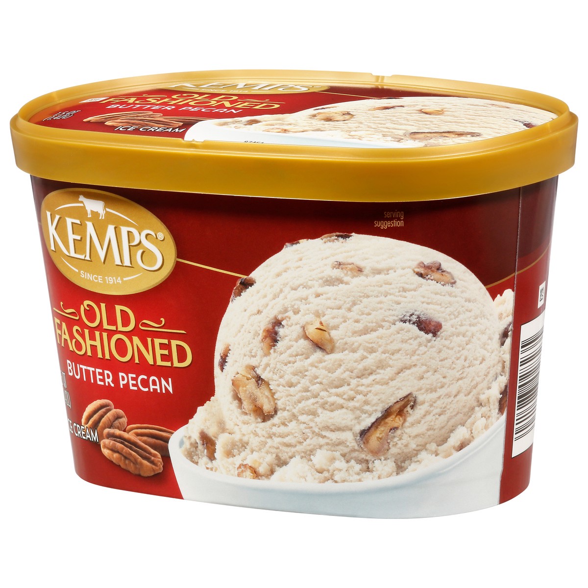 slide 3 of 9, Kemps Old Fashioned Butter Pecan Ice Cream, 48 fl oz