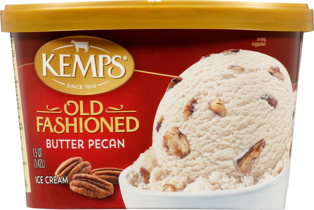 slide 6 of 9, Kemps Old Fashioned Butter Pecan Ice Cream, 48 fl oz