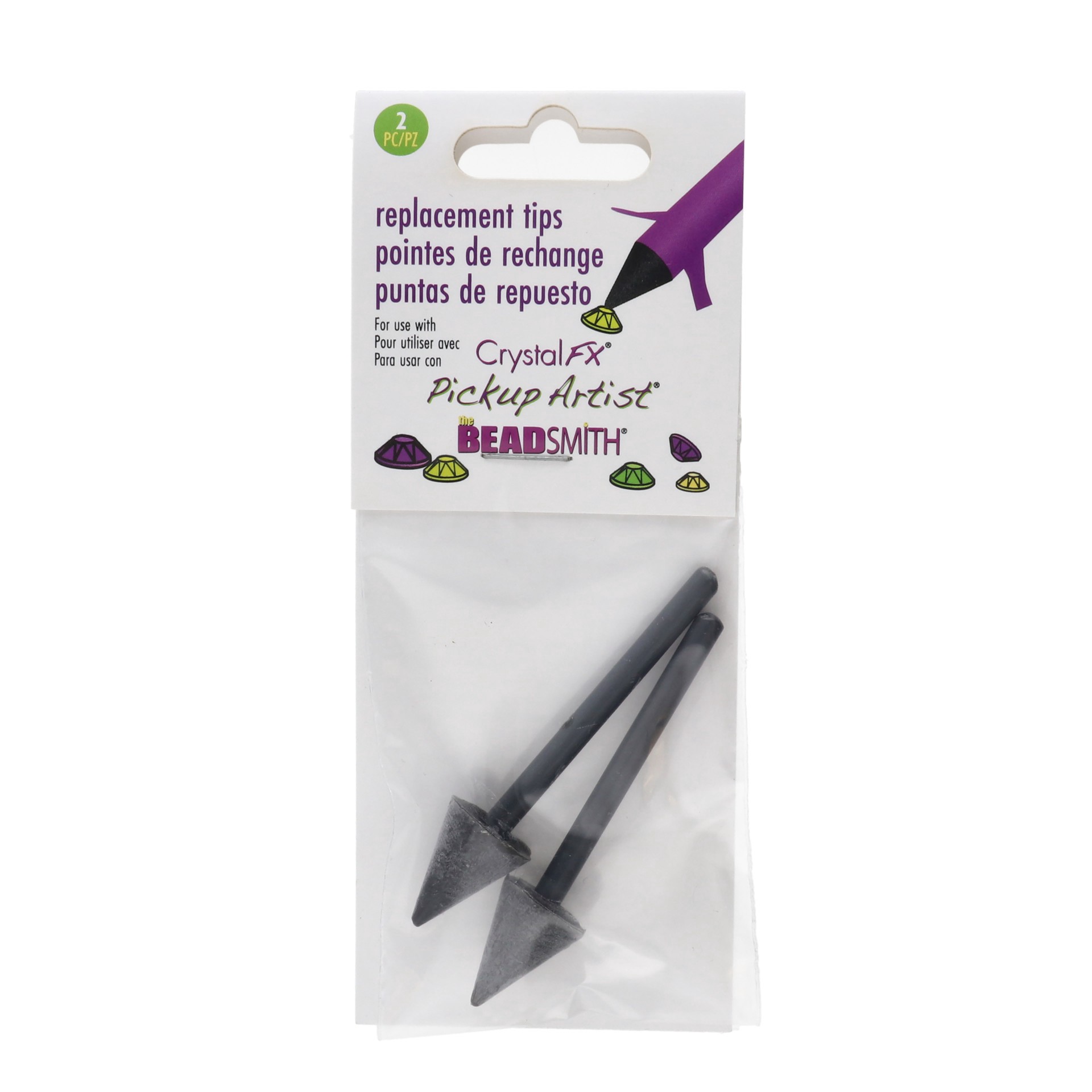 slide 3 of 6, The Beadsmith Crystalfx Pickup Artist Replacement Tips, 2ct., 2 ct