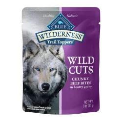 Blue Wilderness Trail Toppers Wild Cuts Chunky Beef Bites Wet Dog Food