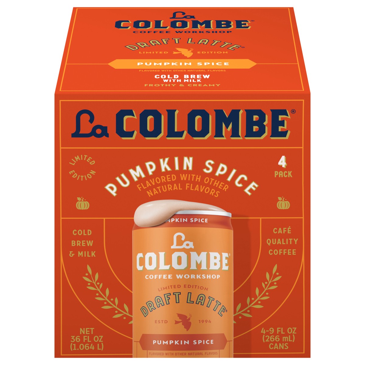 slide 1 of 12, La Colombe Pumpkin Spice Draft Latte - 4 ct, 4 ct