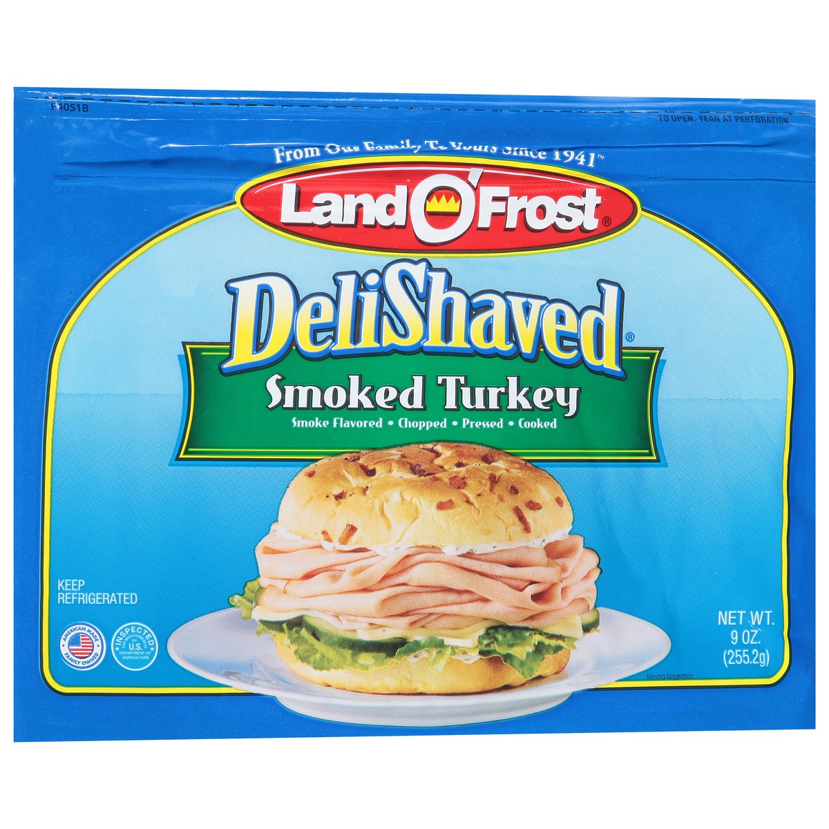 slide 2 of 9, Land O' Frost DeliShaved Smoked Turkey 9 oz, 9 oz