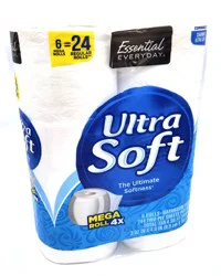 Essential Everyday Ultra Soft Bath Tissue - 6 Mega Rolls