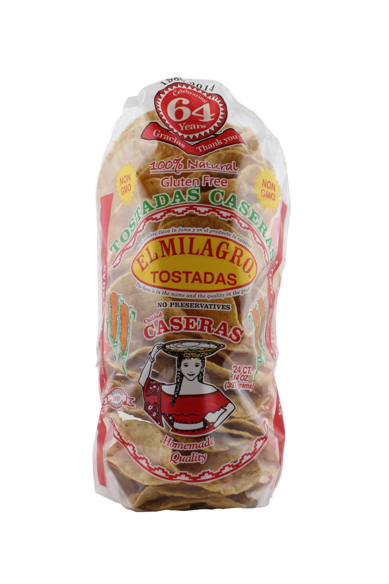 slide 1 of 1, El Milagro Homestyle Tostadas, 24 ct