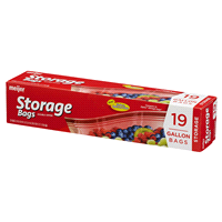 slide 7 of 29, Meijer Double Zipper Storage Bags, Gallon, 19 ct