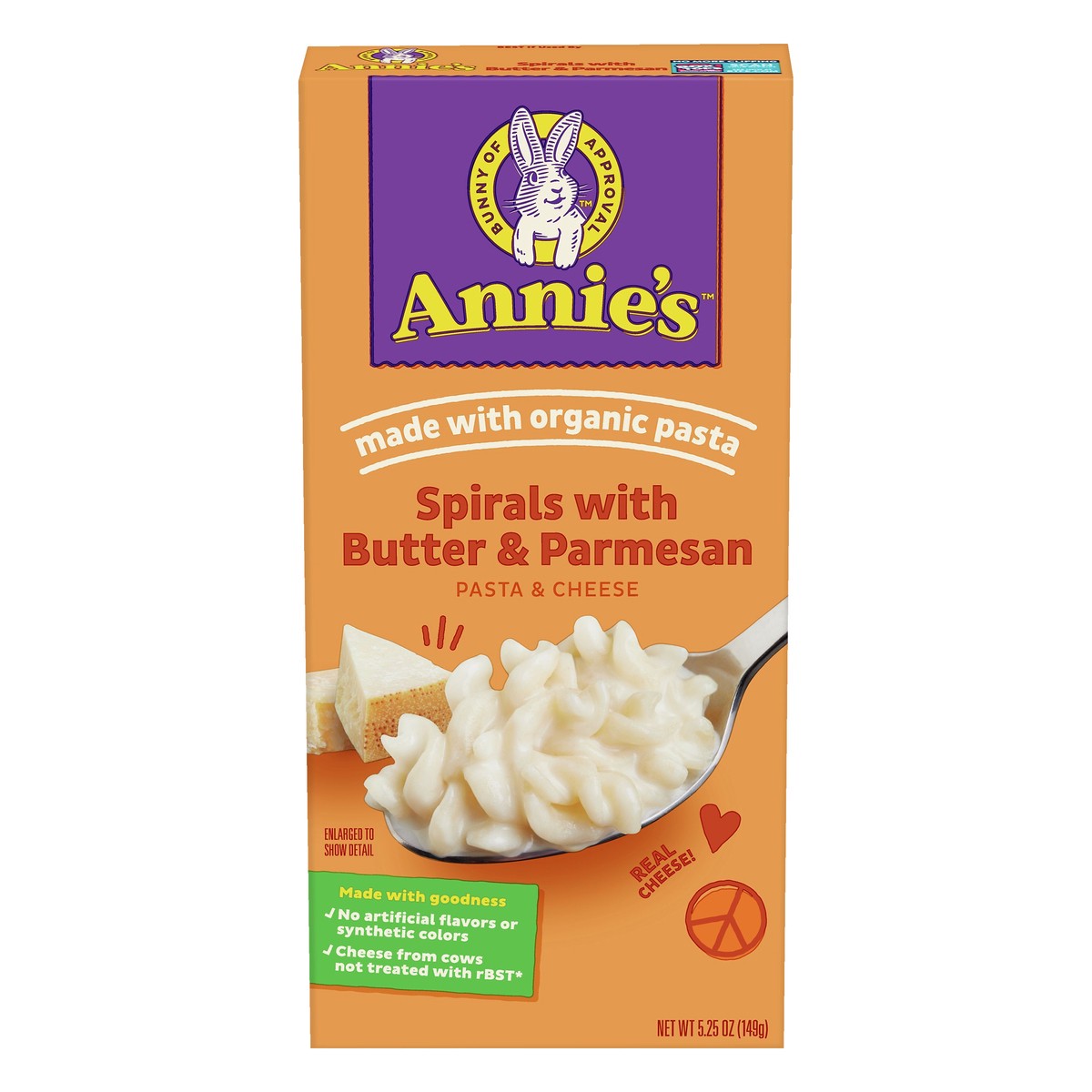 slide 1 of 1, Annie's Spirals with Butter & Parmesan Pasta & Cheese 5.25 oz, 5.25 oz