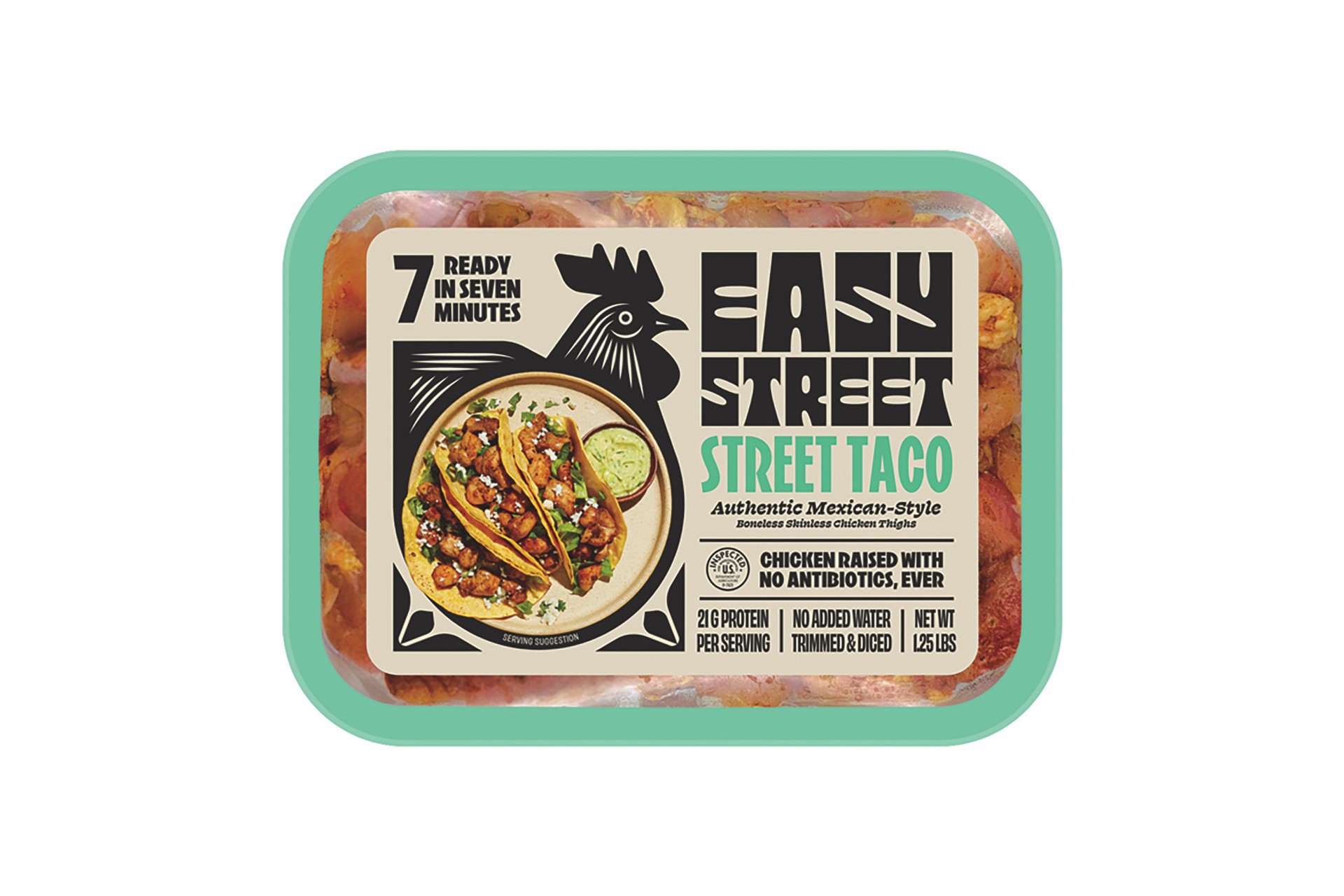 slide 1 of 1, Easy Street Street Taco Chicken, 1.25 