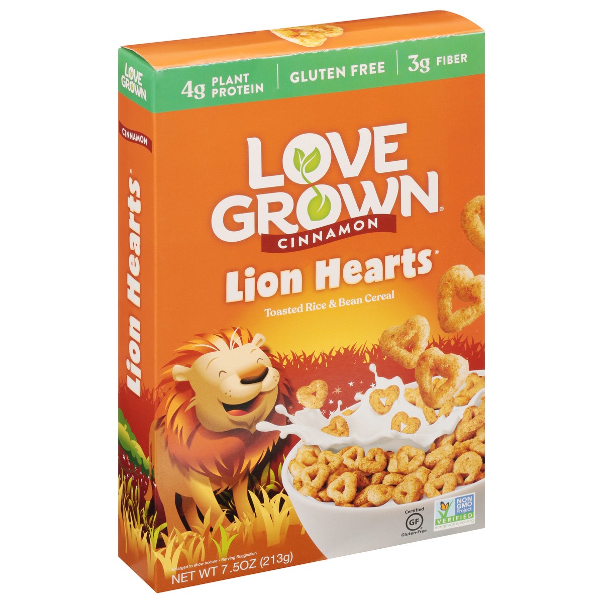 slide 3 of 12, Love Grown Lion Hearts Cinnamon Cereal 7.5 oz, 7.5 oz