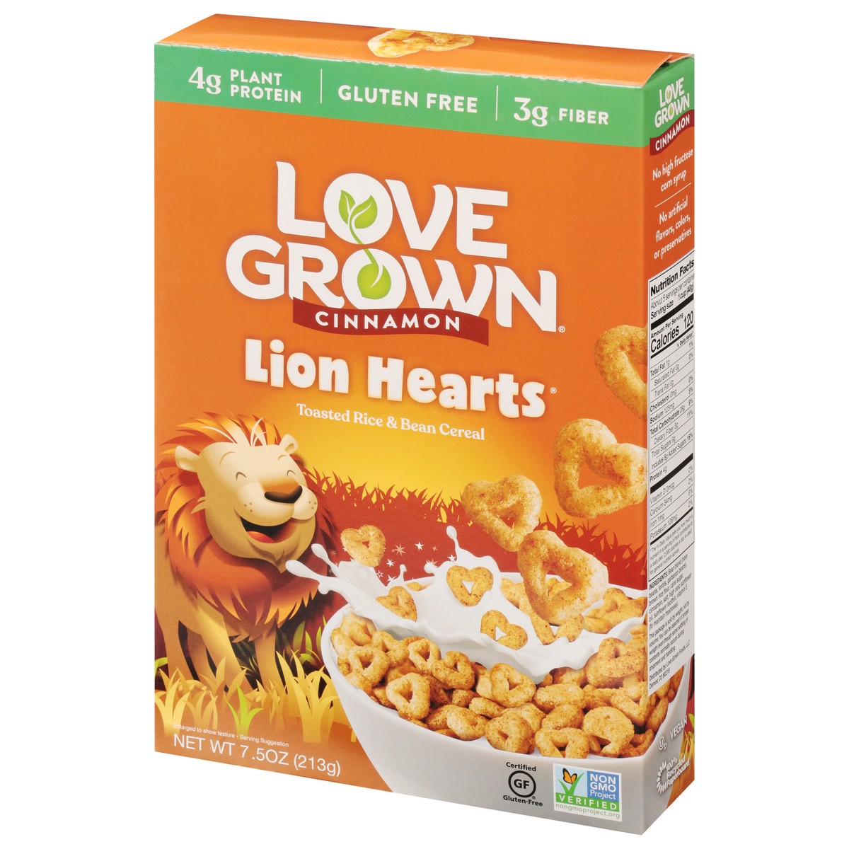 slide 4 of 12, Love Grown Lion Hearts Cinnamon Cereal 7.5 oz, 7.5 oz