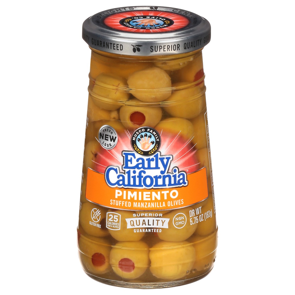 slide 1 of 9, Early California Stuffed Manznilla Olives, 5.75 oz