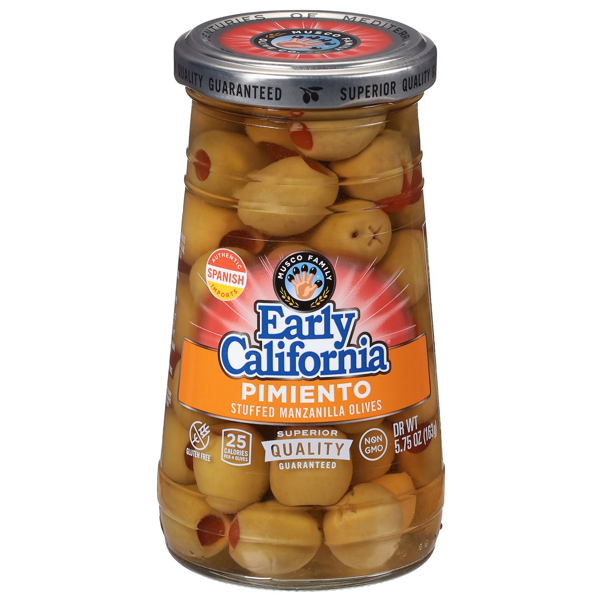 slide 1 of 9, Early California Stuffed Manznilla Olives, 5.75 oz