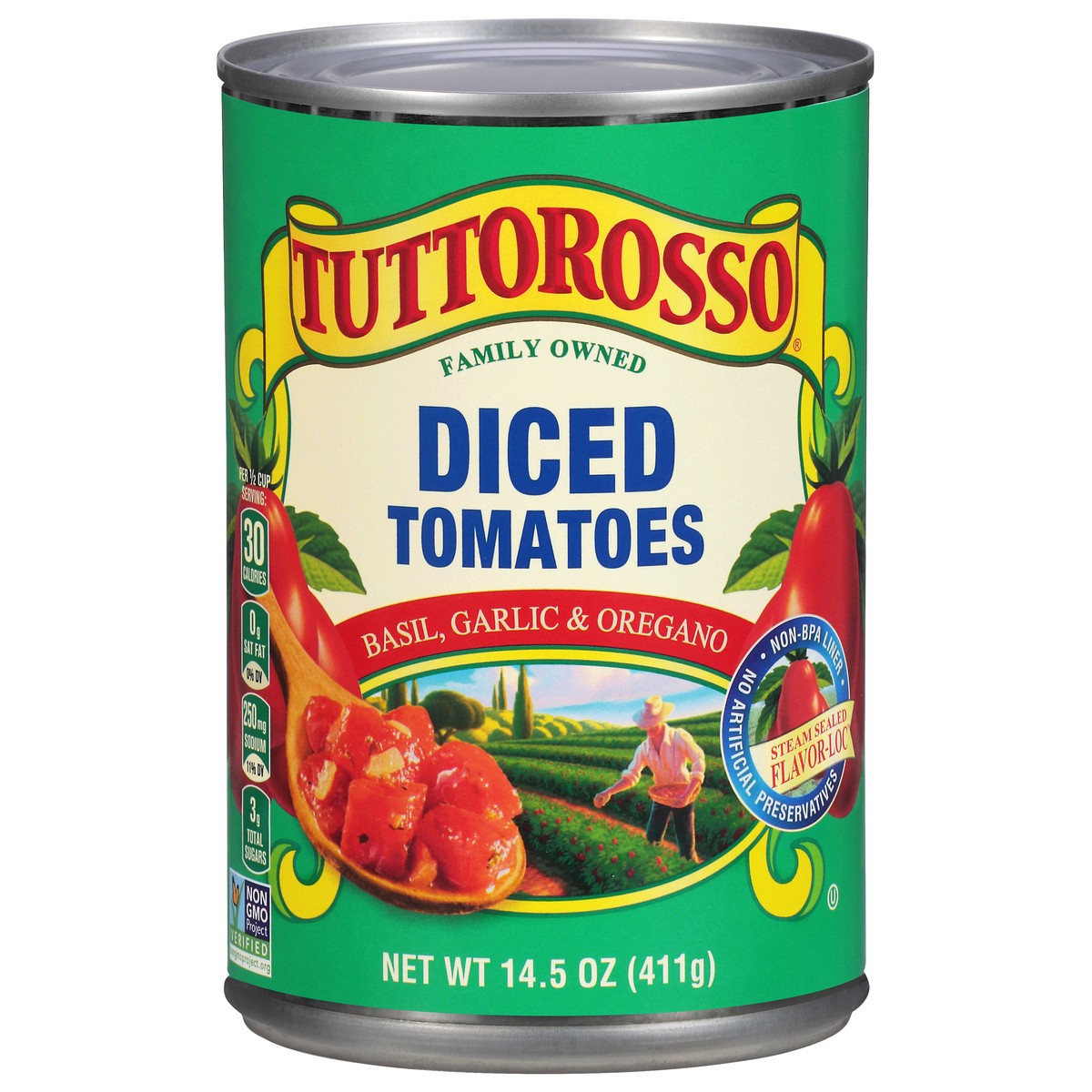 slide 1 of 9, Tuttorosso Diced Tomatoes, 