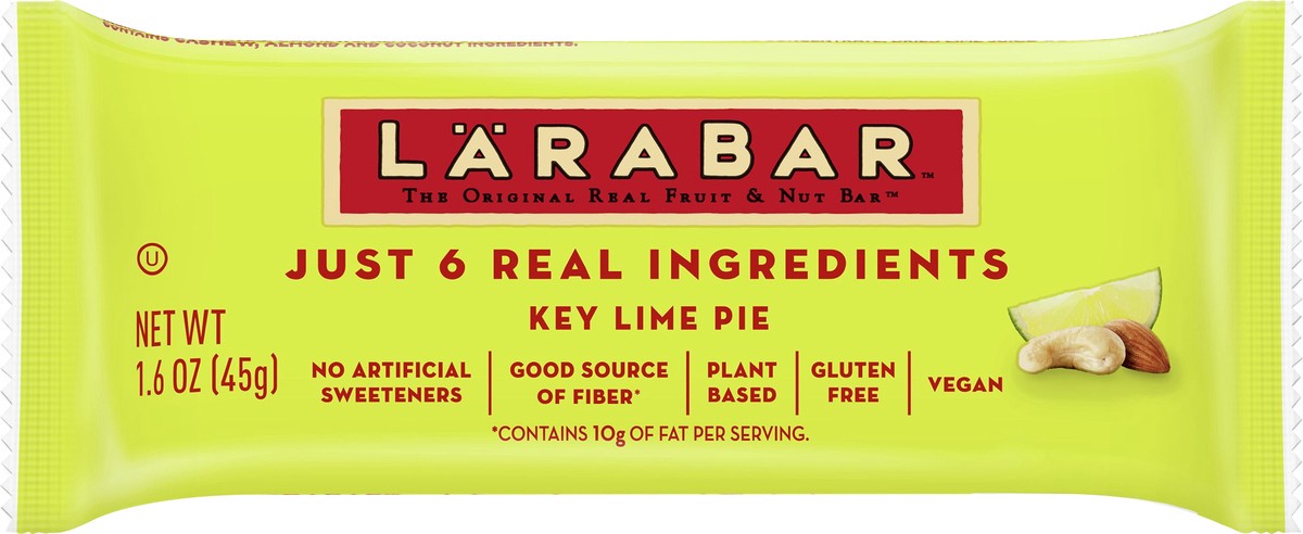 slide 1 of 9, LÄRABAR Key Lime Pie Fruit & Nut Bar 1.6 oz, 1.6 oz