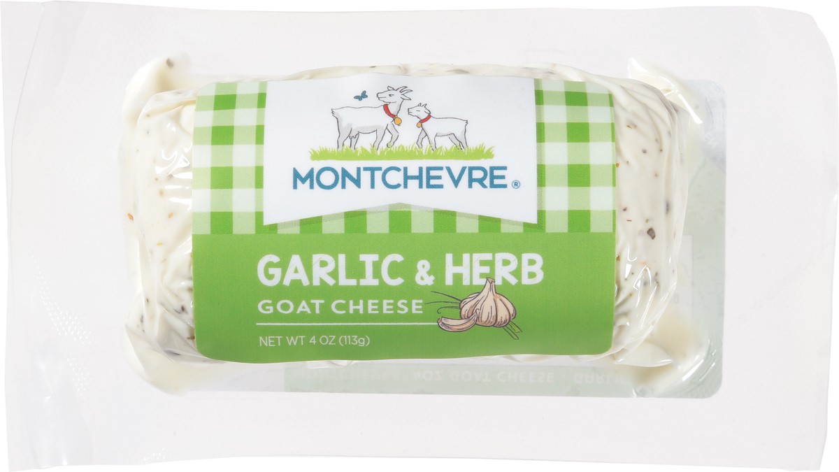 slide 4 of 7, Montchevre Garlic & Herbs Goat Cheese 4 oz, 4 oz