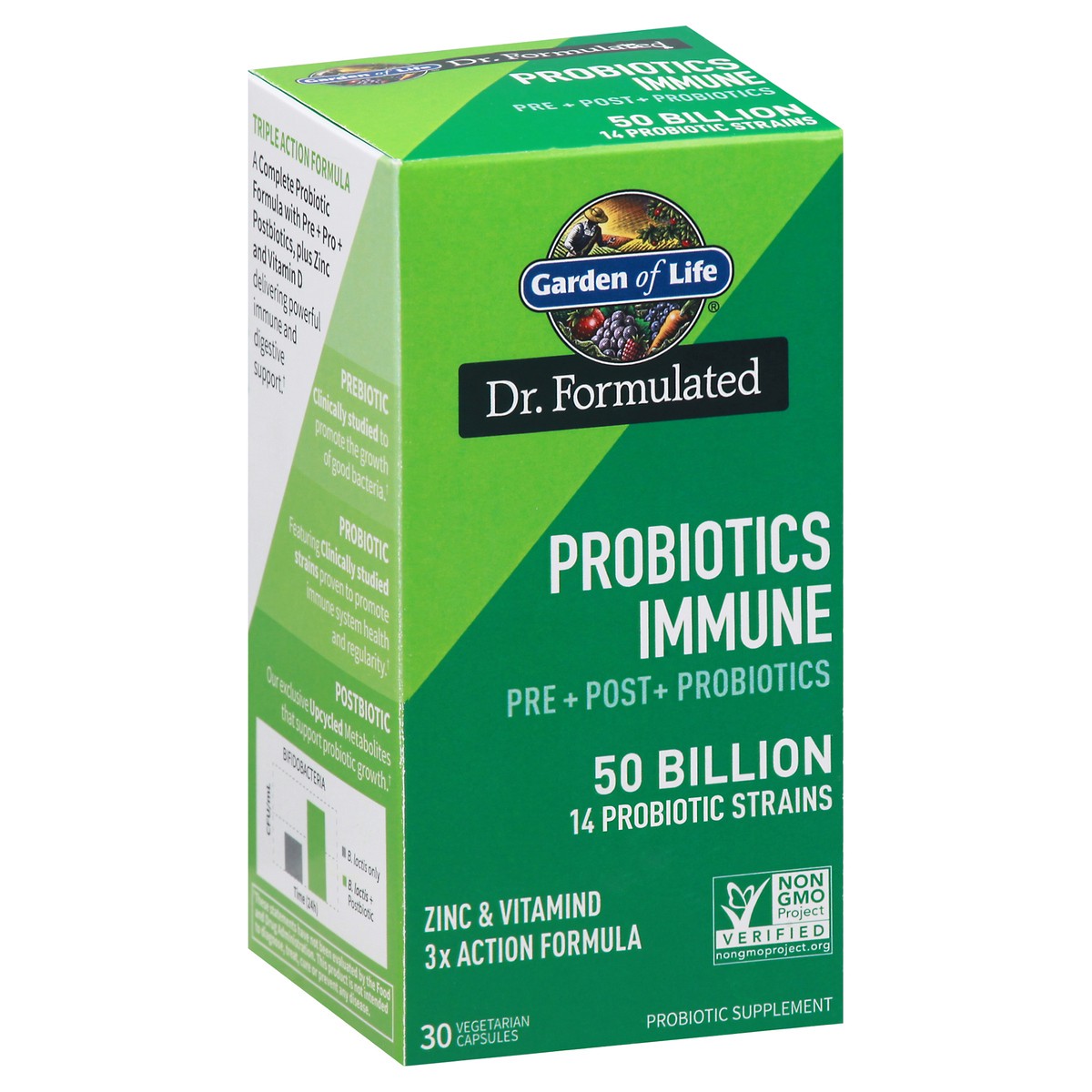 slide 1 of 1, Garden of Life Immune Probiotics, 60 ct