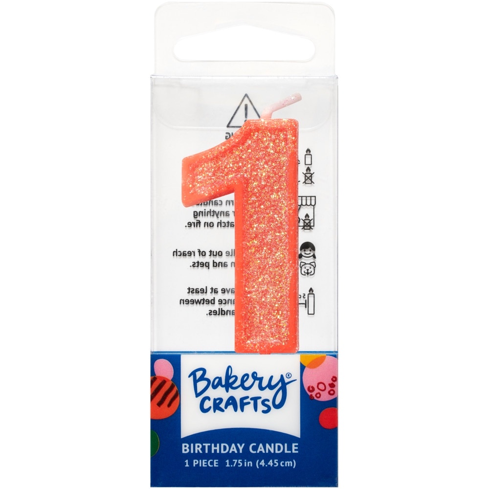 slide 1 of 1, DecoPac One Birthday Candle Cake Decoration - Pink, 1 ct