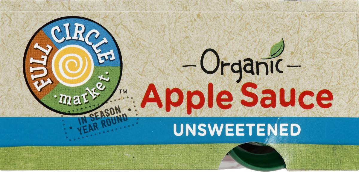 slide 5 of 10, Full Circle Organic Apple Sauce Pouches - Unsweetened, 4 ct; 3.2 oz