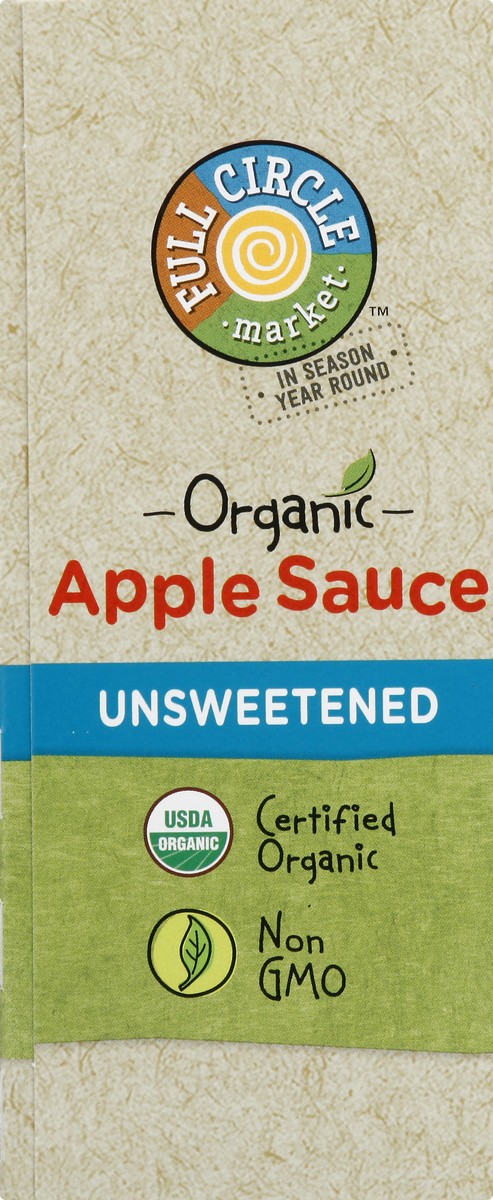 slide 9 of 10, Full Circle Organic Apple Sauce Pouches - Unsweetened, 4 ct; 3.2 oz