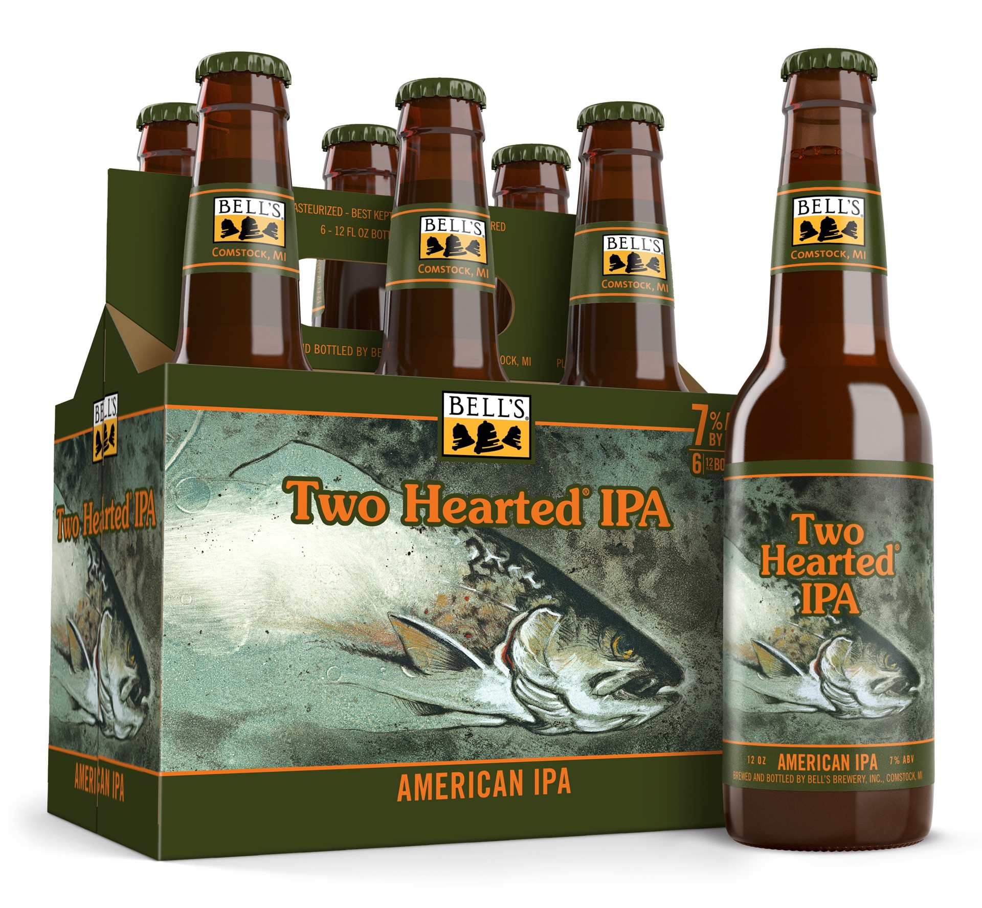 slide 3 of 4, Bell's Two Hearted IPA Beer, 6 Pack, 12 fl oz Bottles, 6 ct; 12 oz