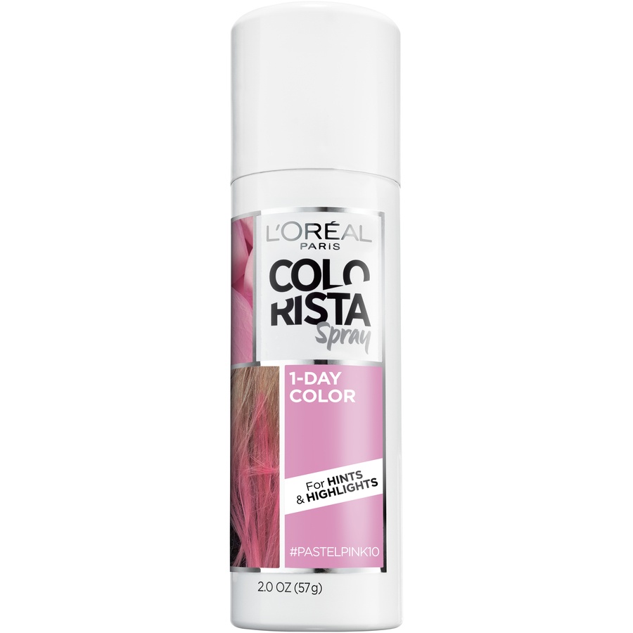 slide 1 of 5, L'Oréal Colo Rista Spray 1 Day Color #Pastelpink10, 2 oz