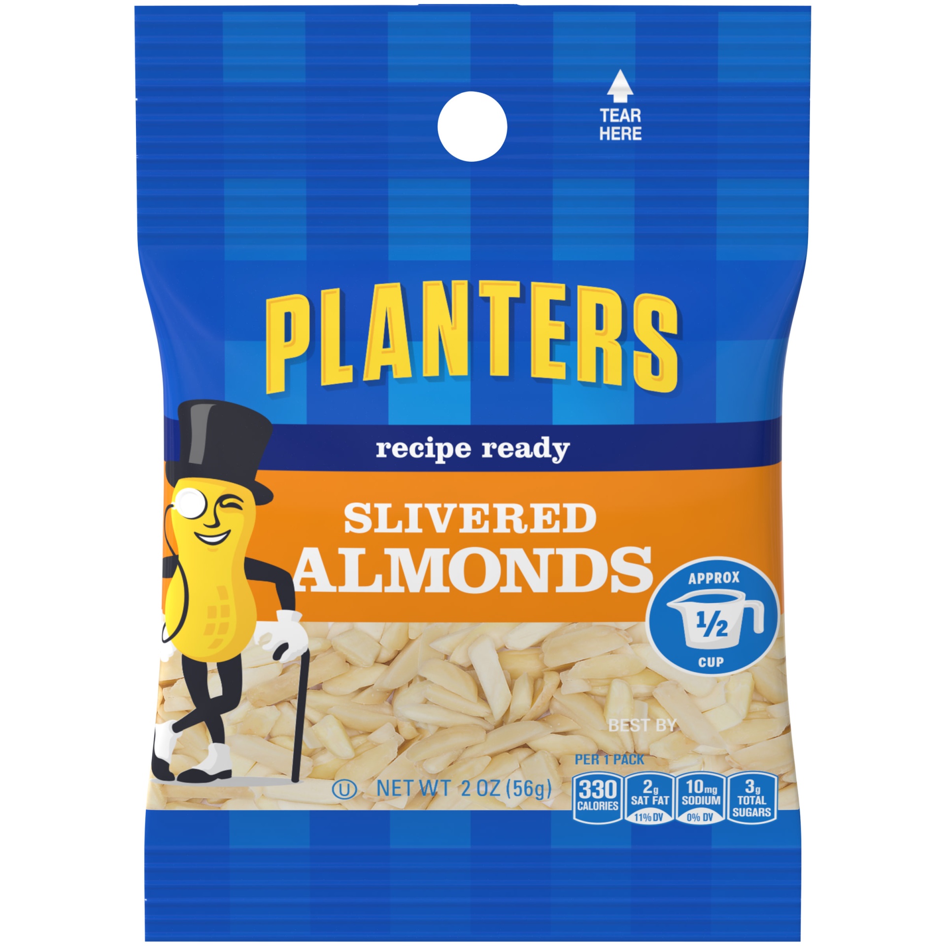 slide 1 of 2, Planters Recipe Ready Slivered Almonds Pack, 2 oz