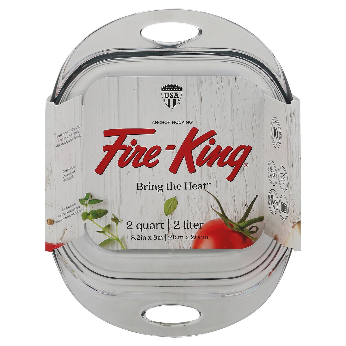 slide 1 of 10, Fire King 2 Quart Glass Dish 1 ea, 1 ea