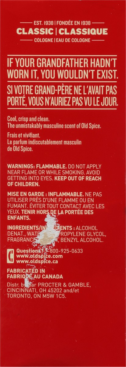 slide 7 of 9, Old Spice Classic Cologne, 188 ml