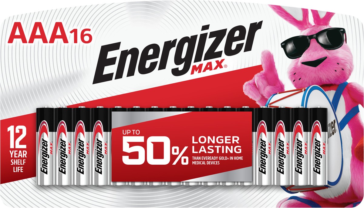 slide 3 of 3, Energizer Max AAA Alkaline Batteries, 16 ct