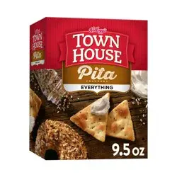 Town House Kellogg's Town House Pita Crackers Oven Baked Crackers, Everything Flavor, 9.5 oz