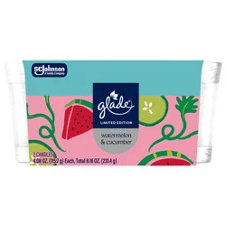 Glade Jar Candle Watermelon & Cucumber - 2 pk 4.08 oz