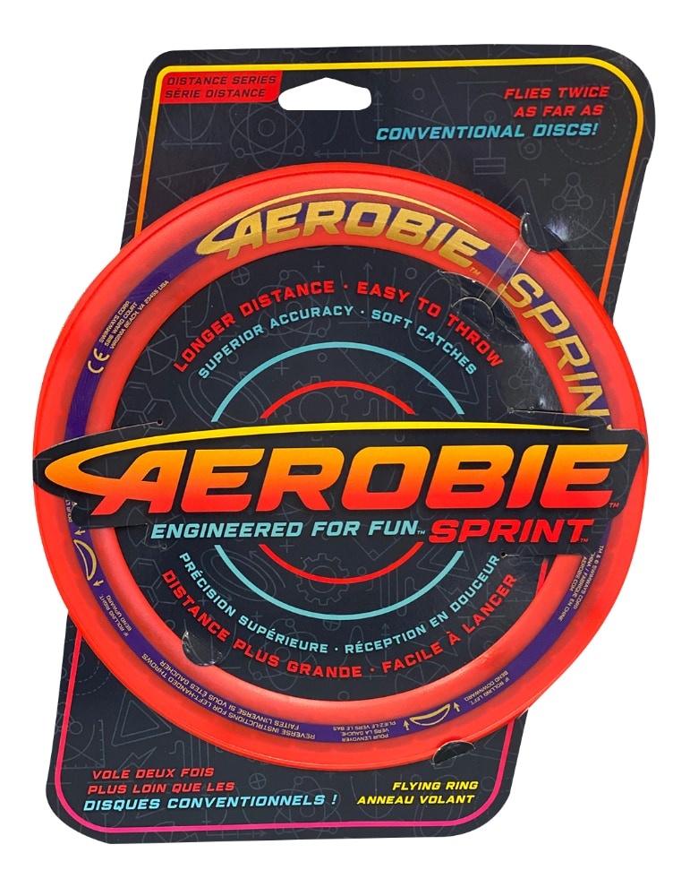slide 1 of 1, Aerobie Sprint Distance Series Flying Ring, 10 in