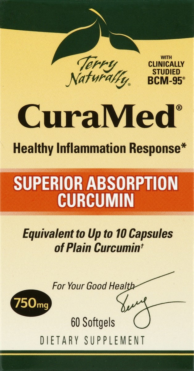 slide 1 of 1, Terry Naturally Curamed Superior Absorption Curcumin, 60 ct