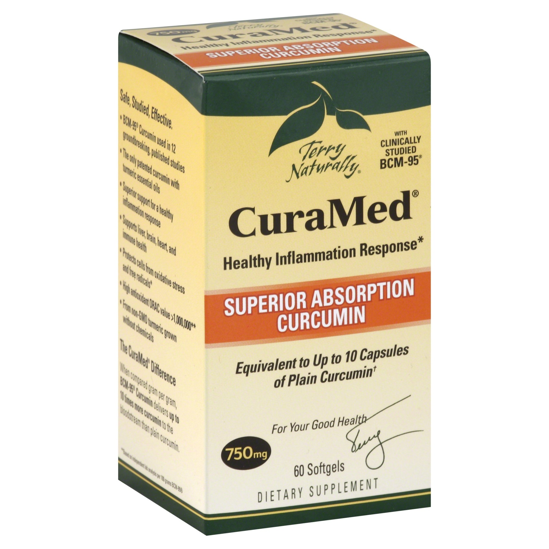 slide 1 of 1, Terry Naturally Curamed Superior Absorption Curcumin, 1 ct