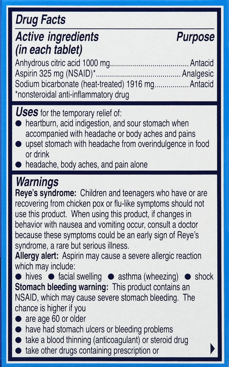 slide 7 of 10, Alka-Seltzer Antacid/Analgesic 24 ea, 24 ct