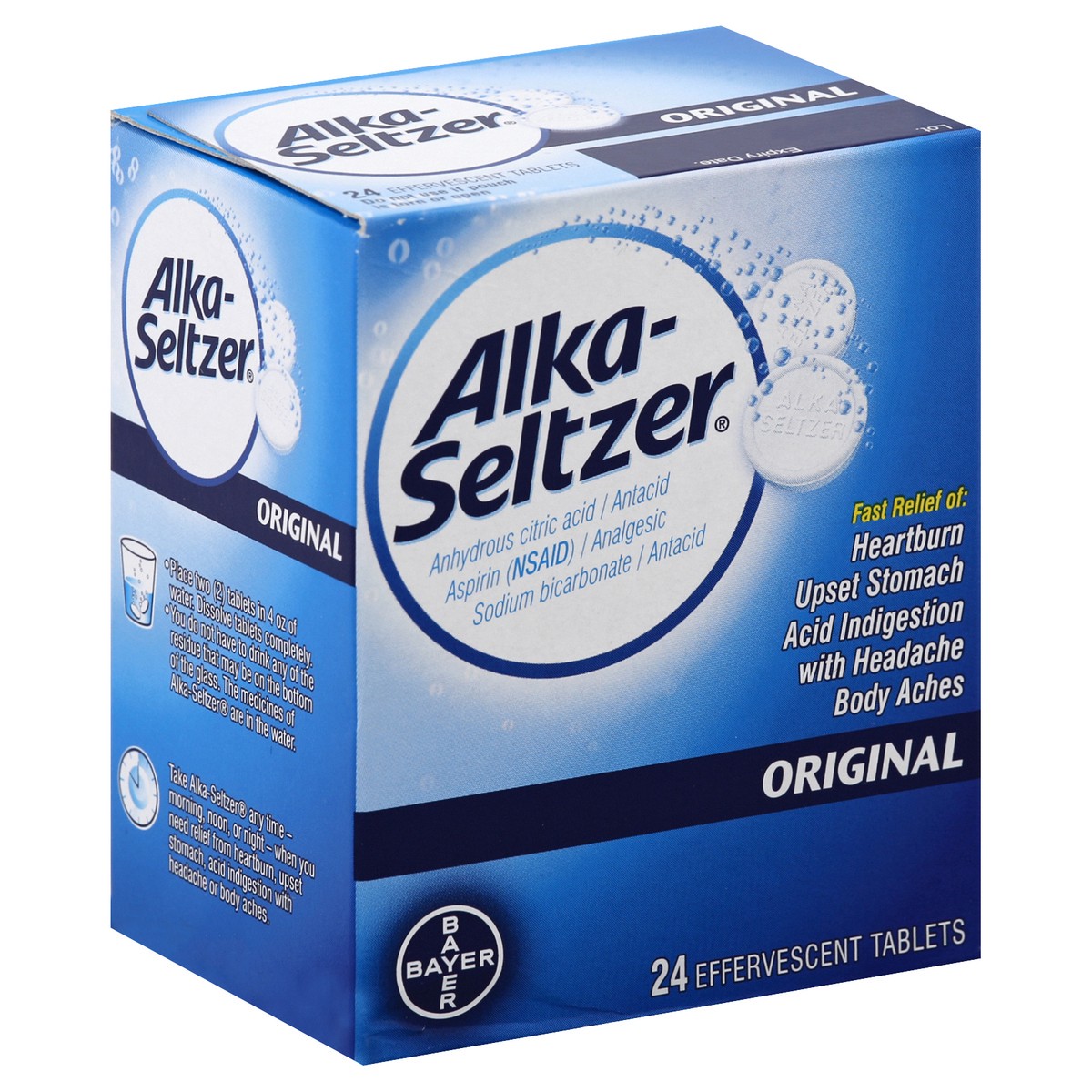 slide 9 of 10, Alka-Seltzer Antacid/Analgesic 24 ea, 24 ct