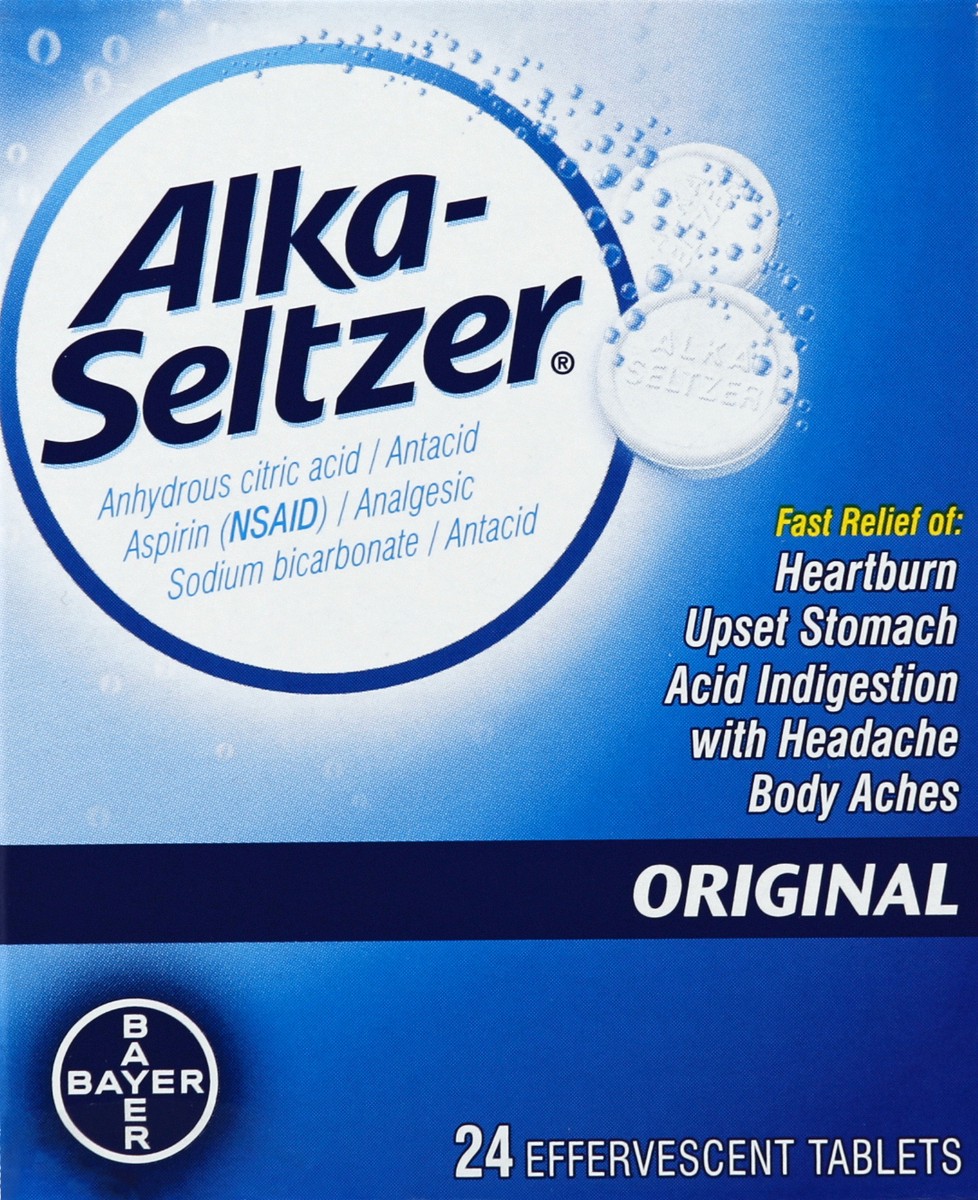 slide 1 of 10, Alka-Seltzer Antacid/Analgesic 24 ea, 24 ct